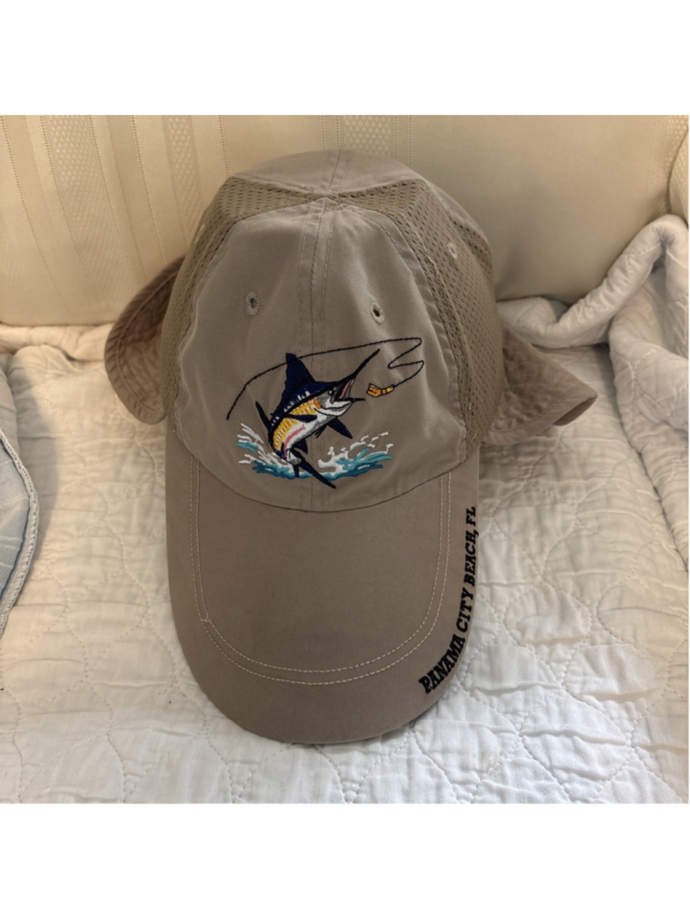 Marco Design Brown Fishing Hat With Flap In The Back, Pull String, OS. (1026)